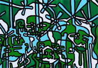 Saigon Rikshaw Drivers In Monsoon